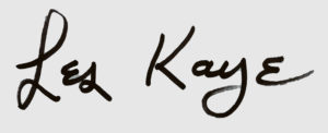 Les Kaye Calligraphy Signature