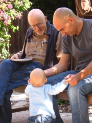 Giuseppe & son Damien with Dave Caulkins