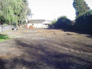 cleared lot ready for construction